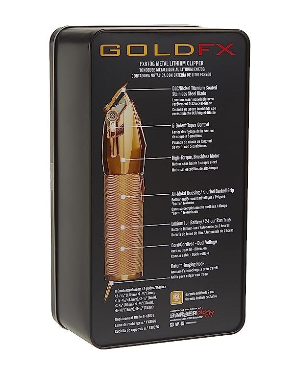 Máquina BabylissPro Clipper B870GUZ Gold