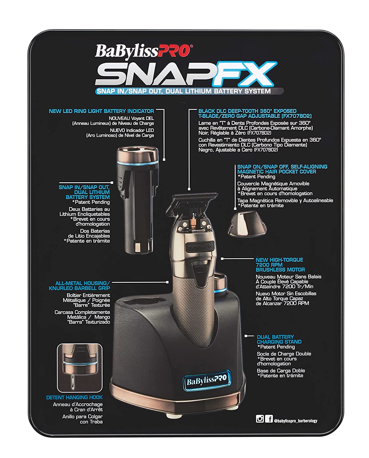 Máquina BabylissPro Trimmer Snap FX797UZ