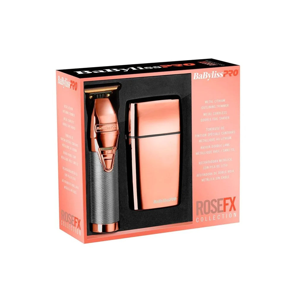 Máquinas Babyliss Kit Trimmer Shaver BHOLPK2RGUZ Rose Gold